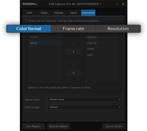 USBCaptureUtilityV3_CaptureFormatSetting