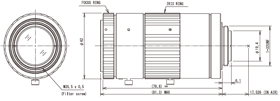 Computar-V7531-MPZ-Drawing