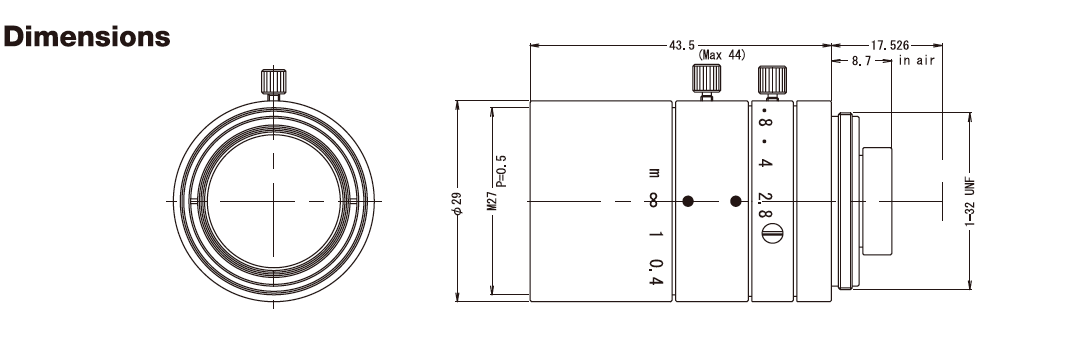 Computar_M1228-MPW3_Dimensions