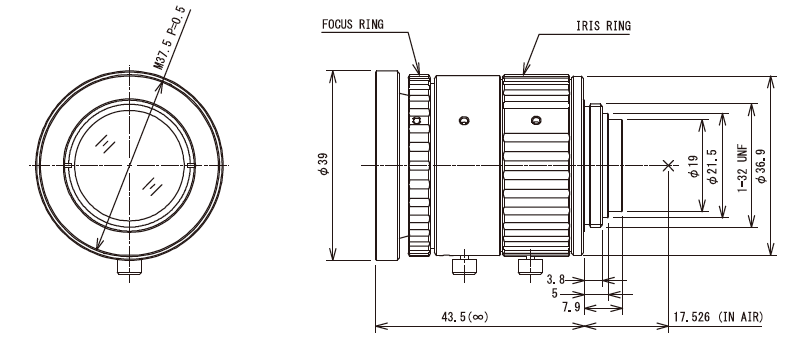 Computar-V1226-MPZ-Drawing