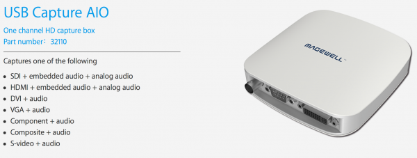 Magewell USB Capture AIO | Vision Dimension Magewell USB Capture AIO | Vision Dimension