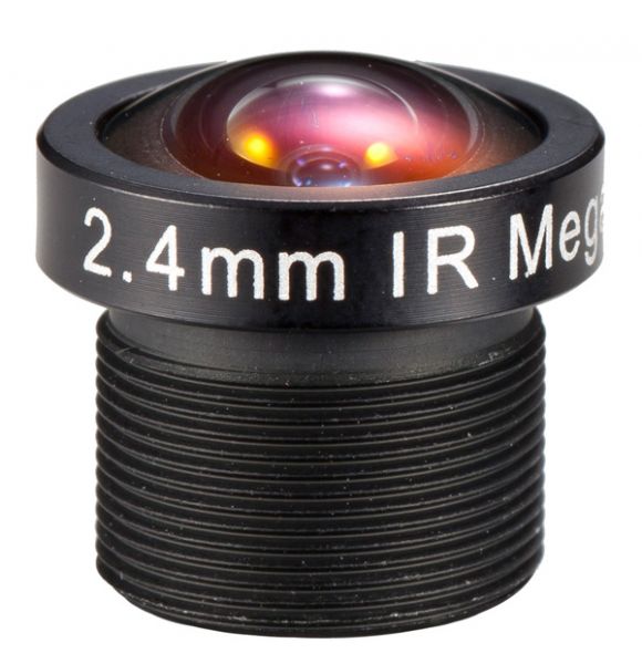 2,4mm Fisheye 132° Öffnungswinkel MEGAPIXEL BOARD-LENS-IR Format 1/3" S-Mount (M12x0,5) BL-02420MP13IR