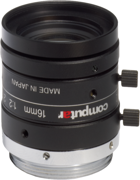 M1620-MPW2 Computar 2/3" 16mm F2.0 5 Megapixel Ultra Low Distortion Lens (C Mount)