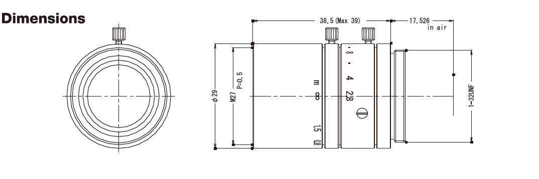 Computar_M3528-MPW3_Dimensions