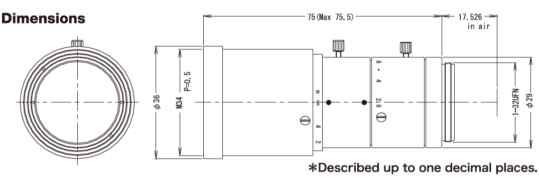 Computar_M7528-MPW3_Dimensions