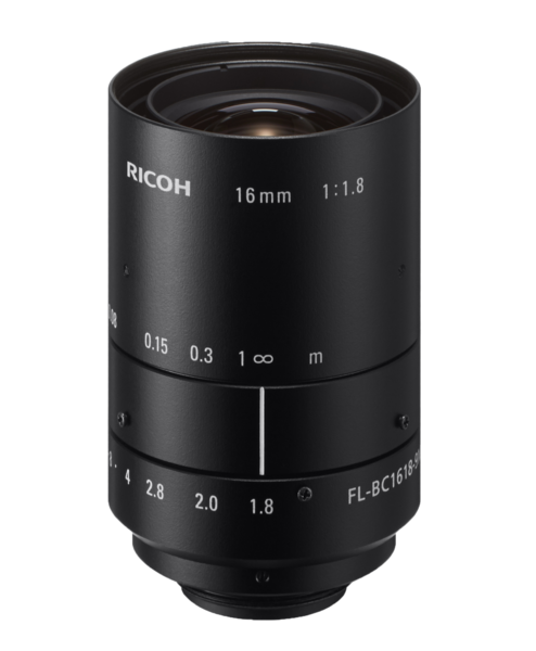 16 mm C-Mount Lens Ricoh FL-BC1618-9M - 1.8/16mm