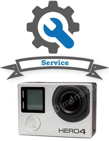 Umbau GoPro Hero 3+ oder Hero 4 BE inklusive UHD80V2