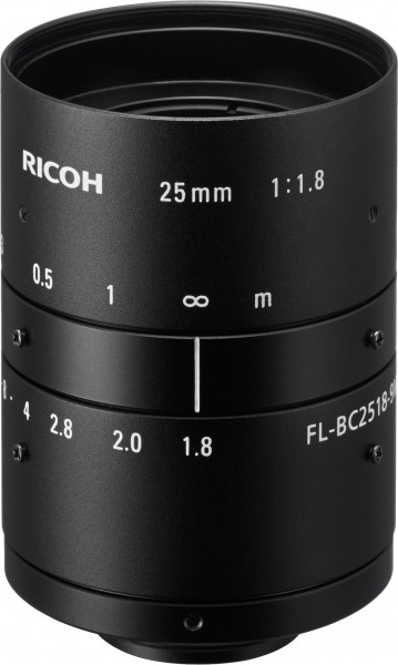 25 mm C-Mount Ricoh Objektiv FL-BC2518-9M - 1.8/25mm