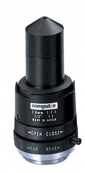 2,6mm CS-Mount Computar Objektiv T2625CS-P Manuell